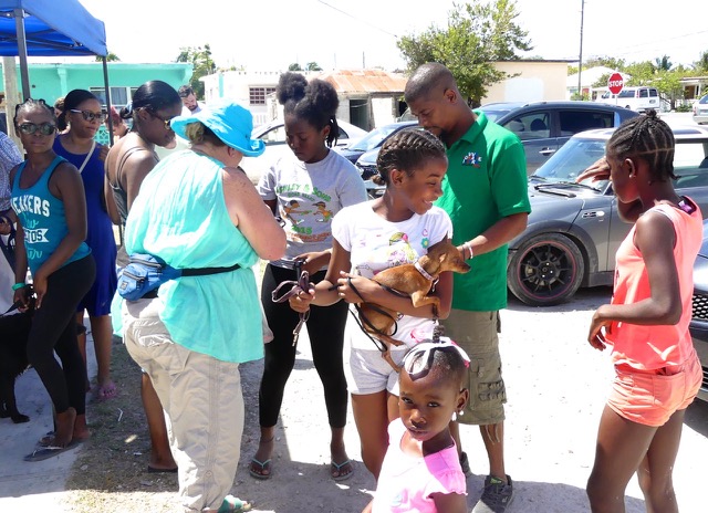 A scene from the puppy wash held on March 18, 2016 at Blowing Point