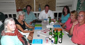 bingo payers at table