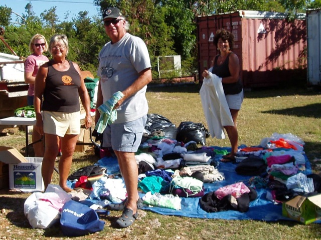 This photo shows people participating in one of our yard sales