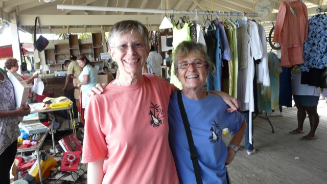 This photo shows people participating in one of our yard sales