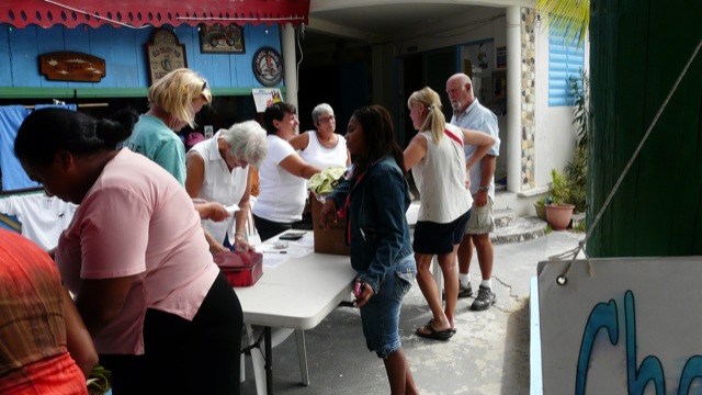 This photo shows people participating in one of our yard sales