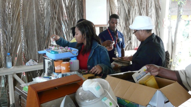 This photo shows people participating in one of our yard sales