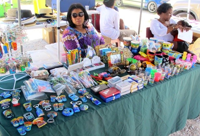 A typical stall at the festival