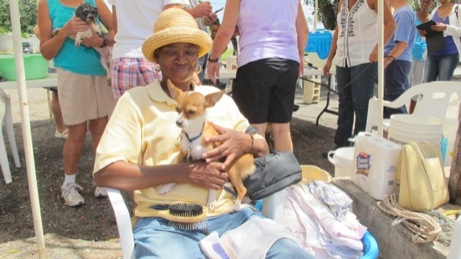 A photo from the puppy wash event in the Valley in 2013