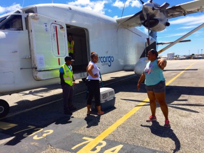 A photo from the AARF April 3, 2018 airlift of dogs and cats from Anguilla to St. Maarten to San Juan to Florida