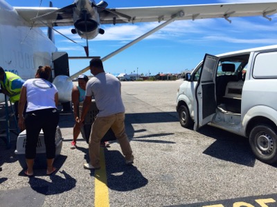 A photo from the AARF April 3, 2018 airlift of dogs and cats from Anguilla to St. Maarten to San Juan to Florida