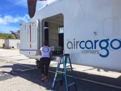 A photo from the AARF April 3, 2018 airlift of dogs and cats from Anguilla to St. Maarten to San Juan to Florida