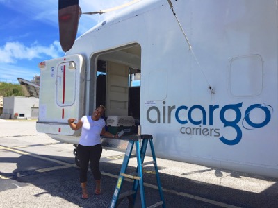 A photo from the AARF April 3, 2018 airlift of dogs and cats from Anguilla to St. Maarten to San Juan to Florida