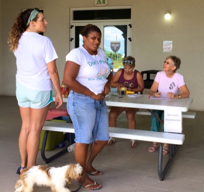 A photo from the AARF March 17, 2018 dog wash at the St. James School of Medicine