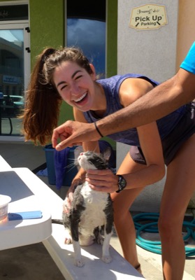 A photo from the AARF March 17, 2018 dog wash at the St. James School of Medicine