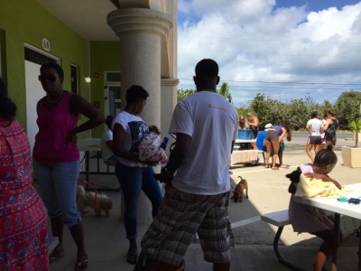 A photo from the AARF March 17, 2018 dog wash at the St. James School of Medicine