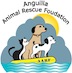 The AARF logo shows three animals on a yellow AARF life raft, floating on the sea with gray clouds; sunlight peeks down on them, representing hope.