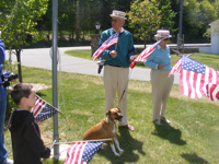 Fossie enjoying the Fourth of July