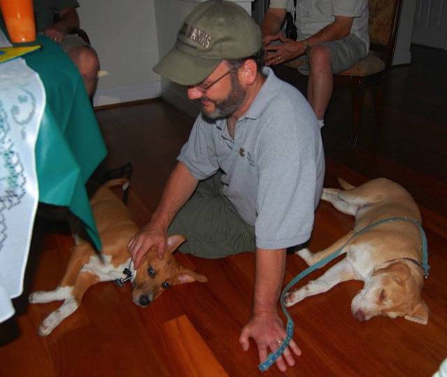 Rick wiht Mason, Malli sleeps it off