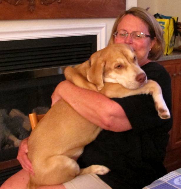 Tracie hugs Malli
